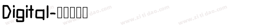 Digital字体转换