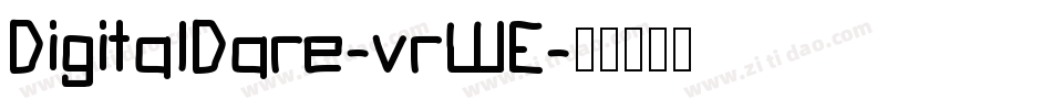 DigitalDare-vrWE字体转换