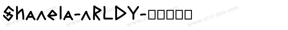 Shanela-nRLDY字体转换