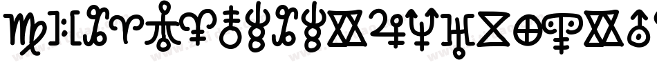 FunAstronomicalSymbols-Ke3X字体转换