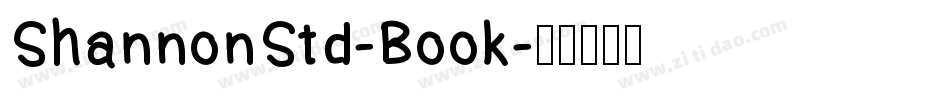 ShannonStd-Book字体转换