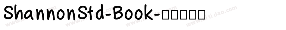 ShannonStd-Book字体转换