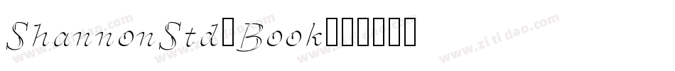 ShannonStd-Book字体转换