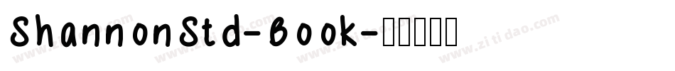 ShannonStd-Book字体转换