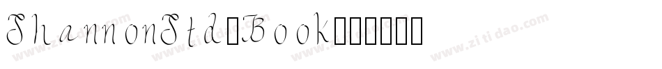 ShannonStd-Book字体转换