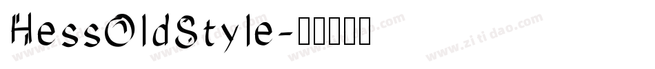 HessOldStyle字体转换