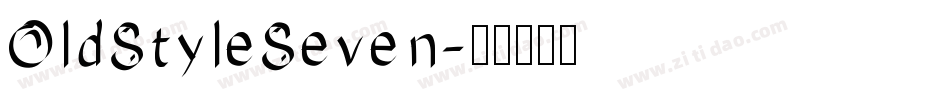 OldStyleSeven字体转换
