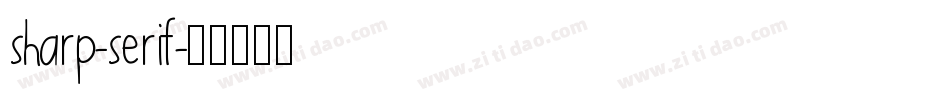 sharp-serif字体转换