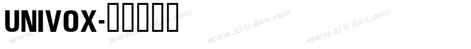 UNIVOX字体转换