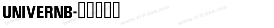 Univernb字体转换