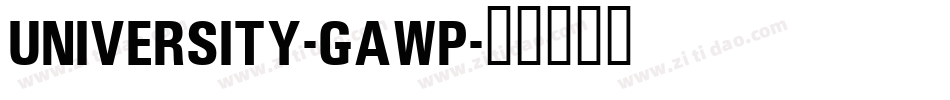 University-gAwp字体转换