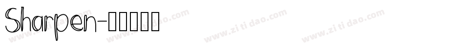 Sharpen字体转换