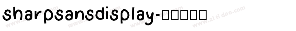 sharpsansdisplay字体转换