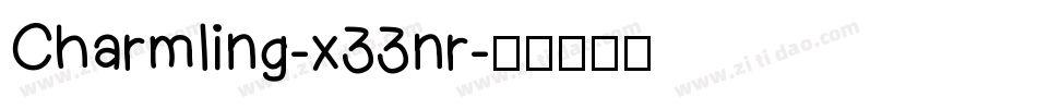 Charmling-x33nr字体转换