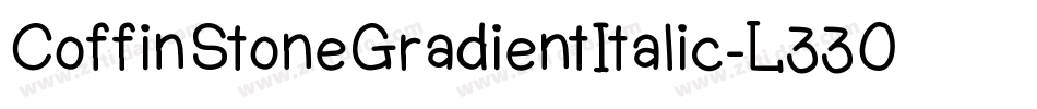 CoffinStoneGradientItalic-L33O4字体转换