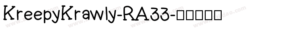 KreepyKrawly-RA33字体转换
