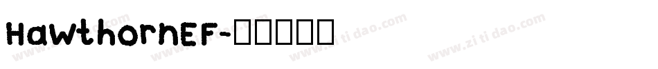 HawthornEF字体转换