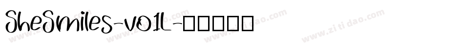 SheSmiles-vo1L字体转换