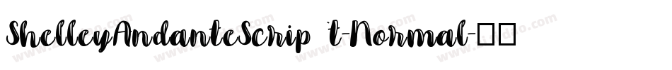 ShelleyAndanteScript-Normal字体转换