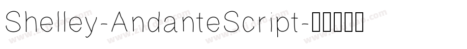 Shelley-AndanteScript字体转换
