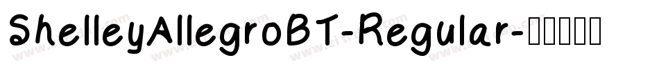 ShelleyAllegroBT-Regular字体转换