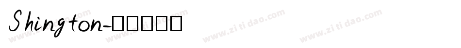 Shington字体转换