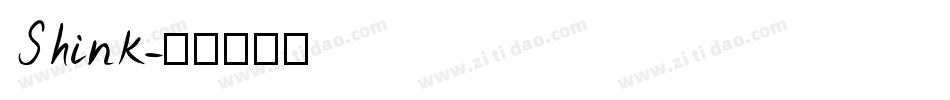 Shink字体转换