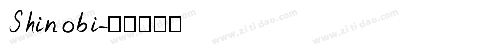 Shinobi字体转换