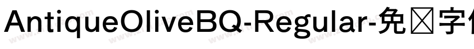 AntiqueOliveBQ-Regular字体转换