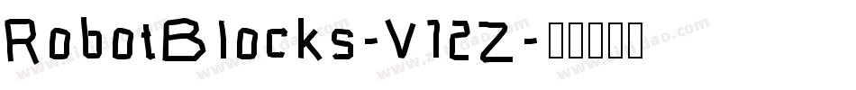 RobotBlocks-V12Z字体转换