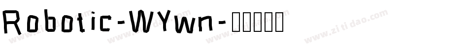 Robotic-WYwn字体转换