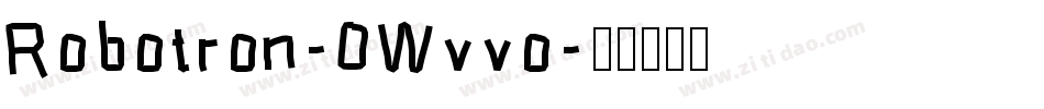 Robotron-0Wvvo字体转换