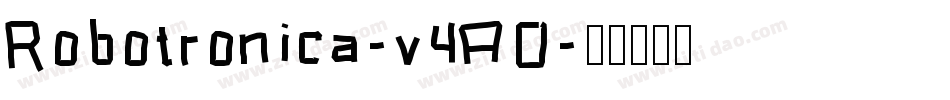 Robotronica-v4AO字体转换