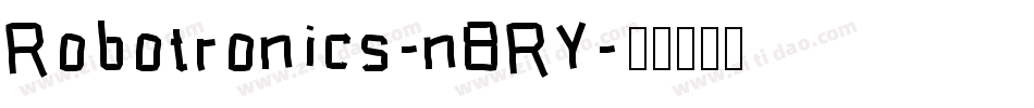 Robotronics-n8RY字体转换