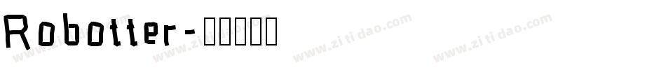 Robotter字体转换