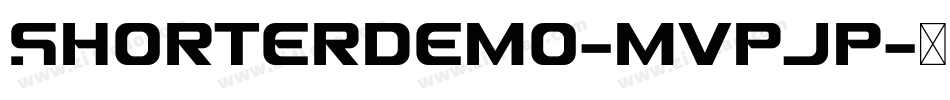Shorterdemo-MVpjp字体转换