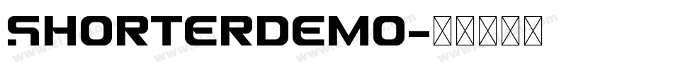 SHORTERdemo字体转换