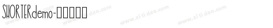 SHORTERdemo字体转换