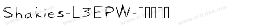 Shakies-L3EPW字体转换