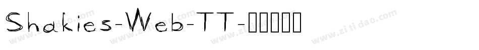 Shakies-Web-TT字体转换