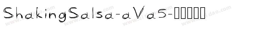 ShakingSalsa-aVa5字体转换