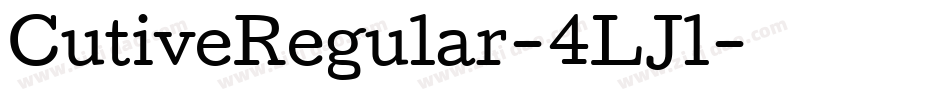 CutiveRegular-4LJl字体转换