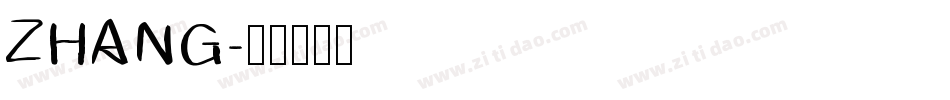 ZHANG字体转换