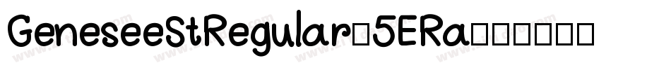 GeneseeStRegular-5ERa字体转换