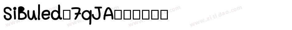 SiBuled-7qJA字体转换
