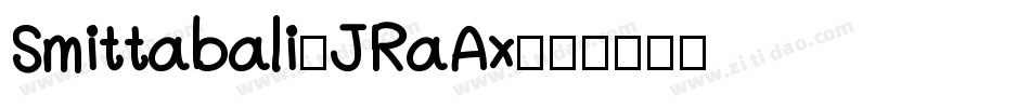 Smittabali-JRaAx字体转换