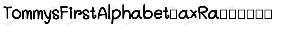 TommysFirstAlphabet-axRa字体转换