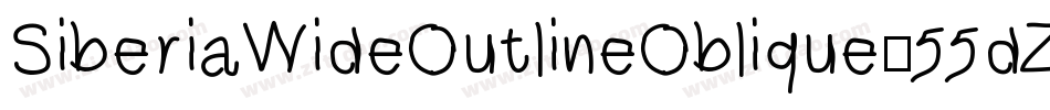 SiberiaWideOutlineOblique-55dZ字体转换