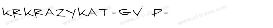 KrKrazyKat-gv0P字体转换