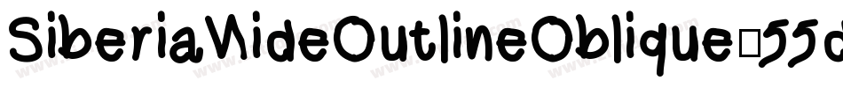 SiberiaWideOutlineOblique-55dZ字体转换